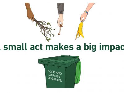 Food and garden waste ideas wall